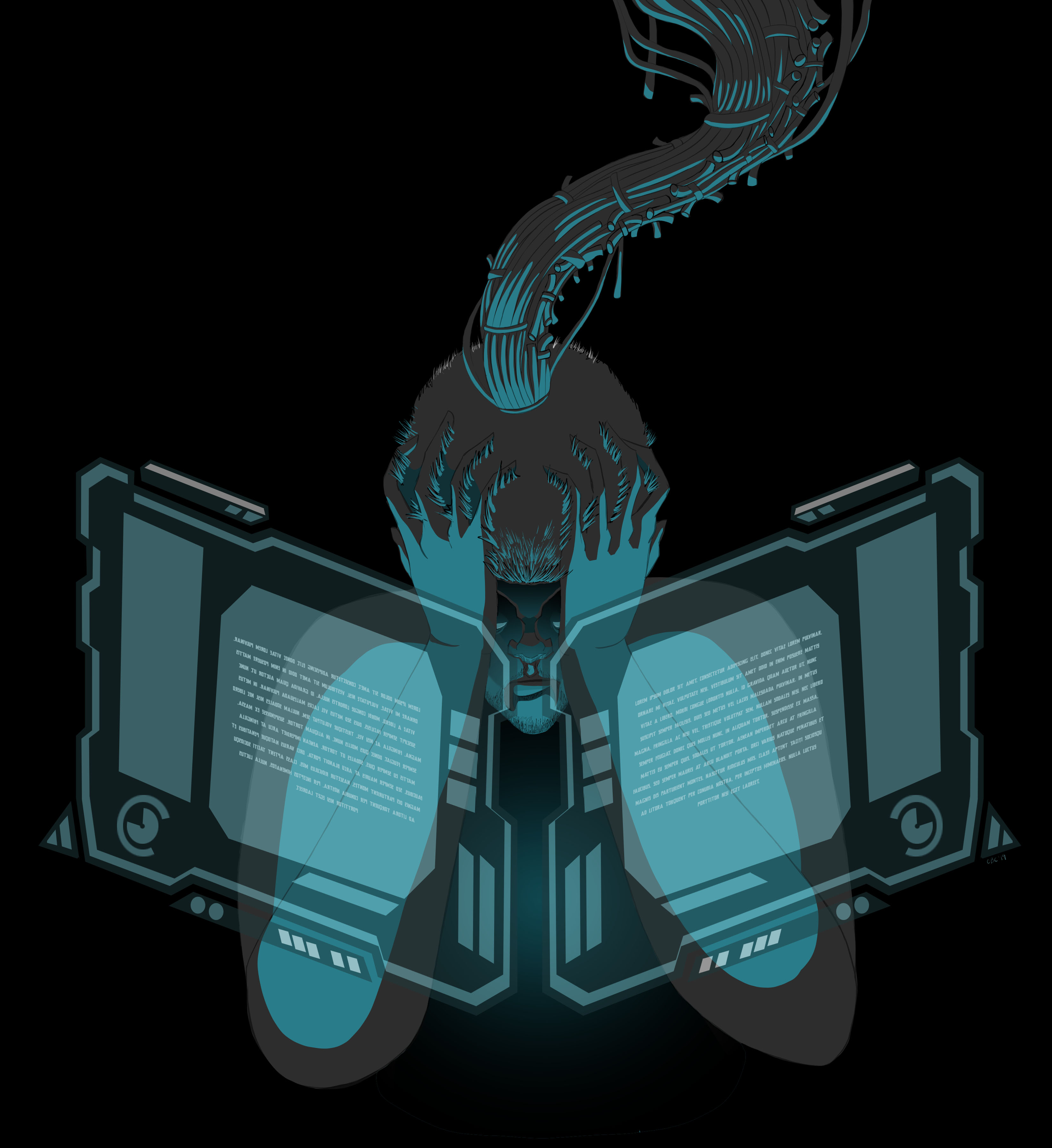 The Protean Tether- interior illustration