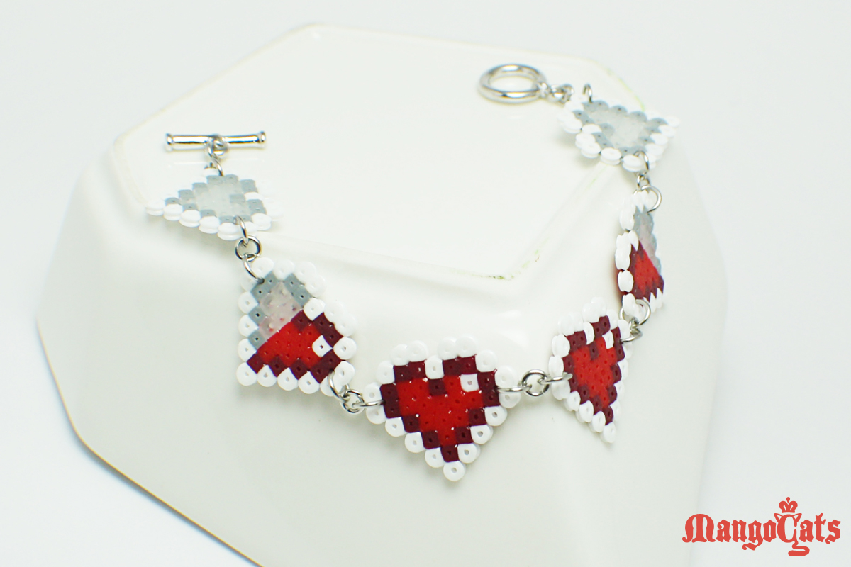 Zelda hearts bracelet - https://www.etsy.com/listing/153797322/zelda-hearts-bracelet-made-with-mini