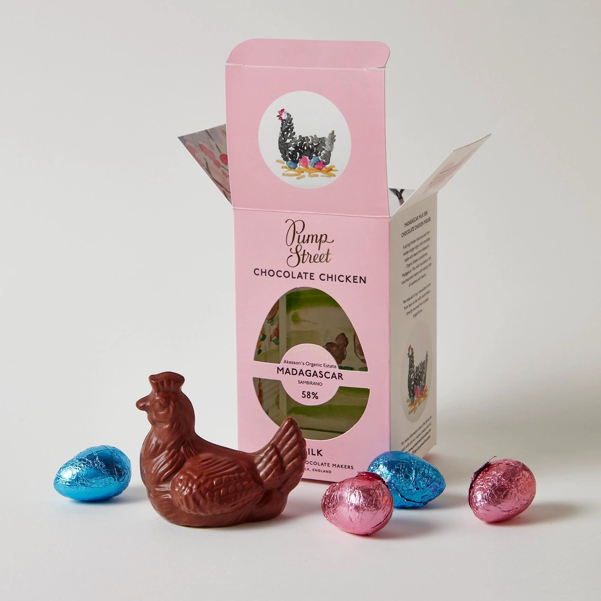 Pump Street Milk Chocolate Chicken in a Box 68g - Image 3