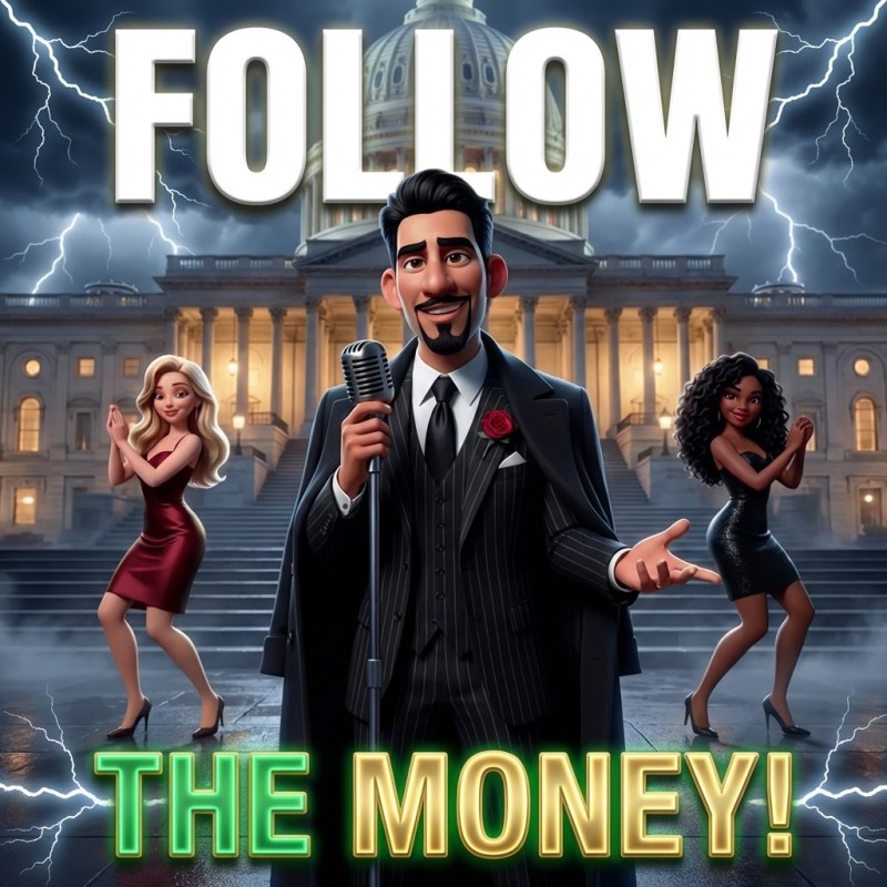 Follow the Money: Funny Political Satire Song by Choice1-3D
