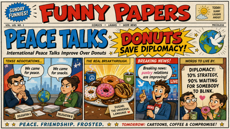 International Peace Talks Improve Over Donuts 😂 | Funny Comic Strip