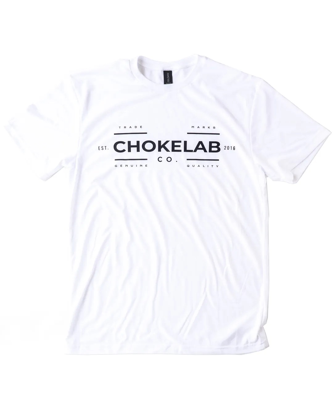"CHOKELAB CO" Brand White T-Shirt