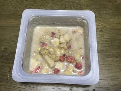 キャラメル粉末を溶かす