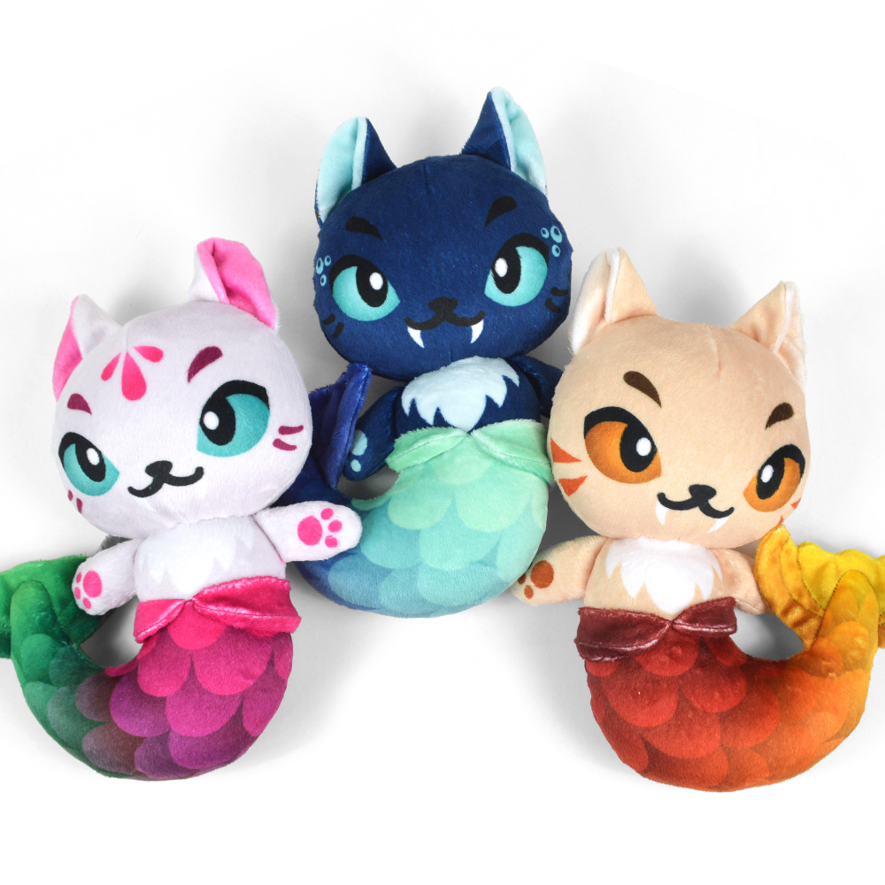 ☆マーメイドとsummerネコちゃんイヤリング☆ Cut & Sew Mer-kitty Plush Sea Witch Bundle – Sew Desu Ne?