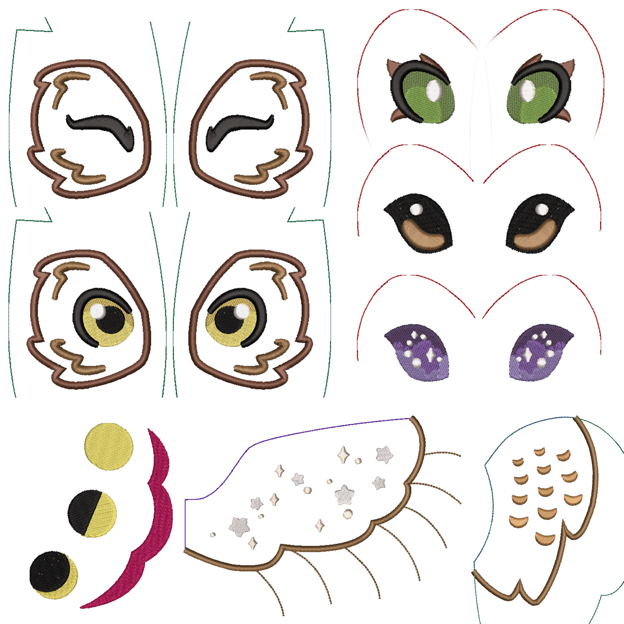 Bird Eyes #3 Embroidery Files – Sew Desu Ne?