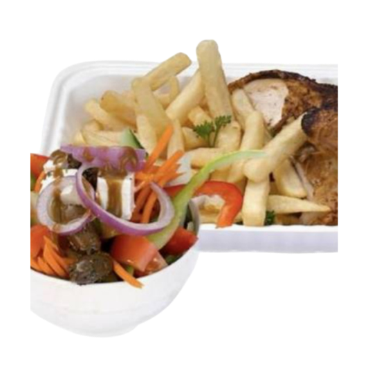 Chicken, Chips and Salad or Gourmet