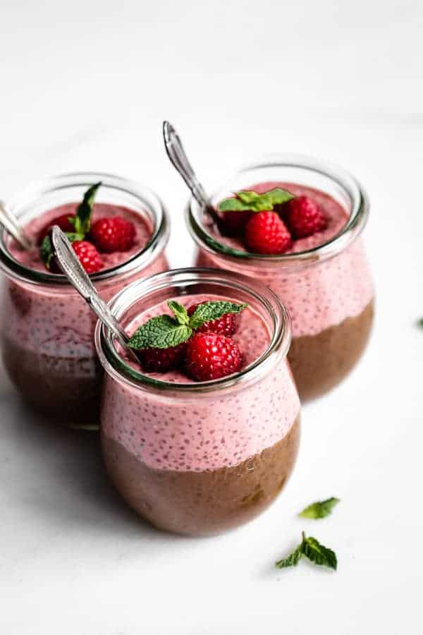 picture Chocolate Chia Seed Pudding Blended chocolate raspberry chia pudding