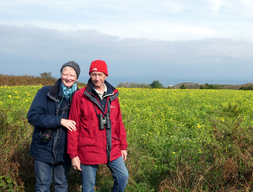 Alison & Ray Hales ready for some chough watching