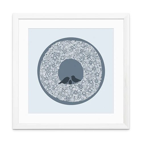 Print - Nest - Limited edition - Blue Petal to Petal