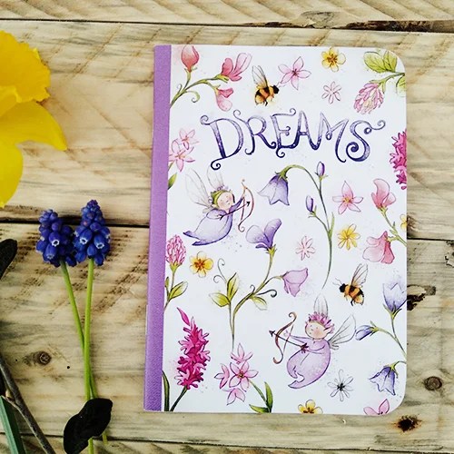 'Dreams' notebook - A6 Burren Flower Fairies