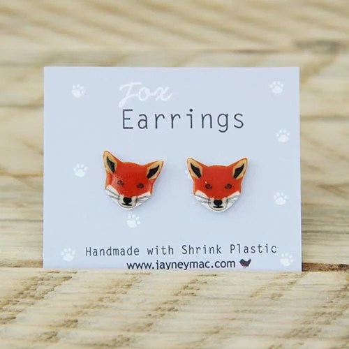 Animals Earrings - Fox Jayney Mac