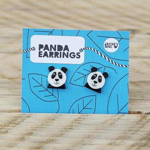 Animals Earrings - Panda Jayney Mac