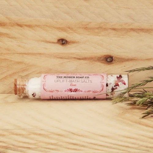Natural Bath Salts - Vial, Rose - Uplift The Moher Soap