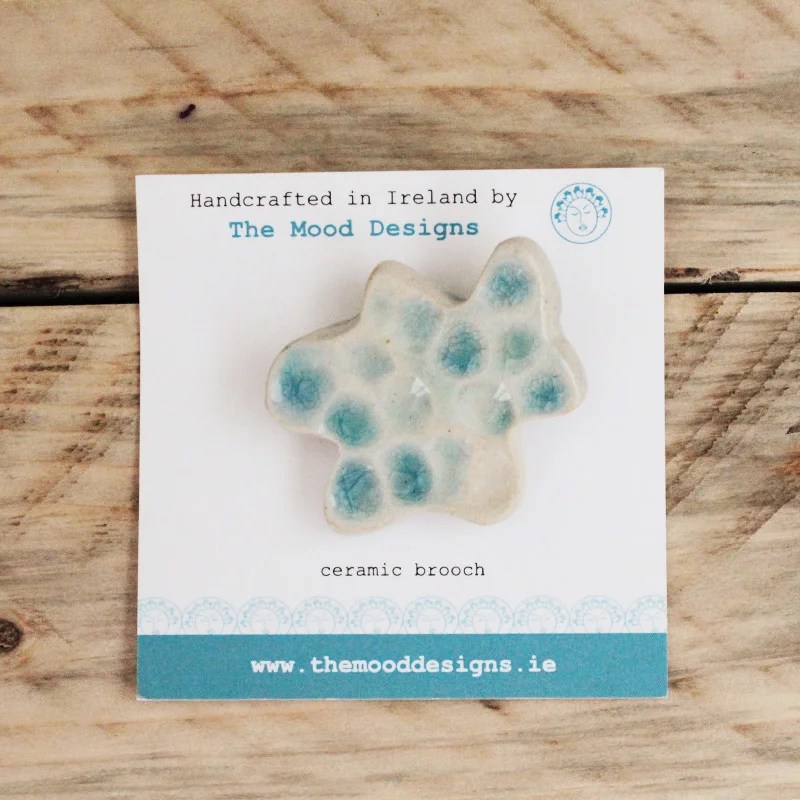 Ceramic Brooch - Cloud The Mood Designs