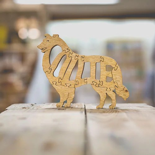 Wooden Jigsaw - Large dog - Collie Tony's Toy's