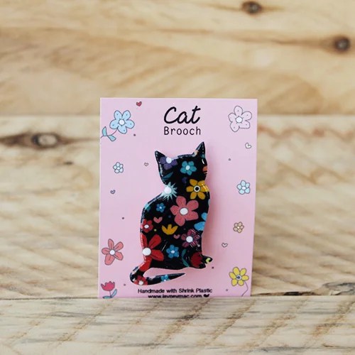 Flower Cat Brooch Jayney Mac
