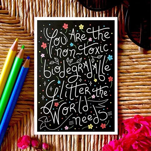 Greeting card - You are... - You are...world needs Nadine loves paper