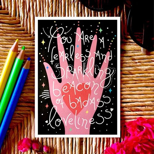 Greeting card - You are... - You are...loveliness Nadine loves paper