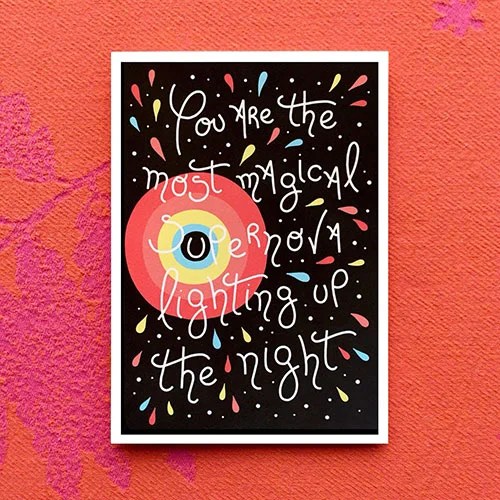 Greeting card - You are... - You are...the night Nadine loves paper