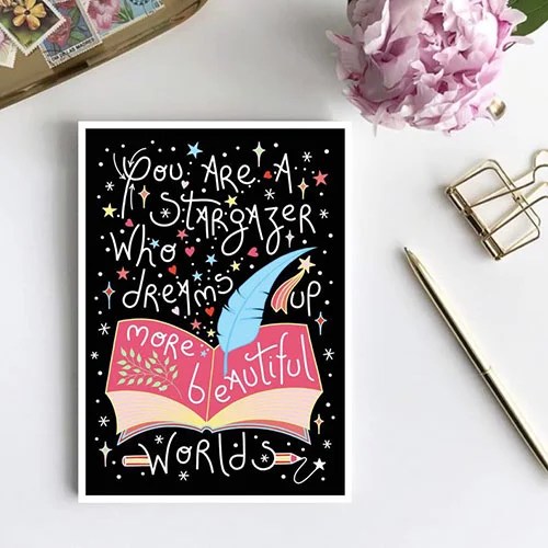 Greeting card - You are... - You are...beautiful worlds Nadine loves paper