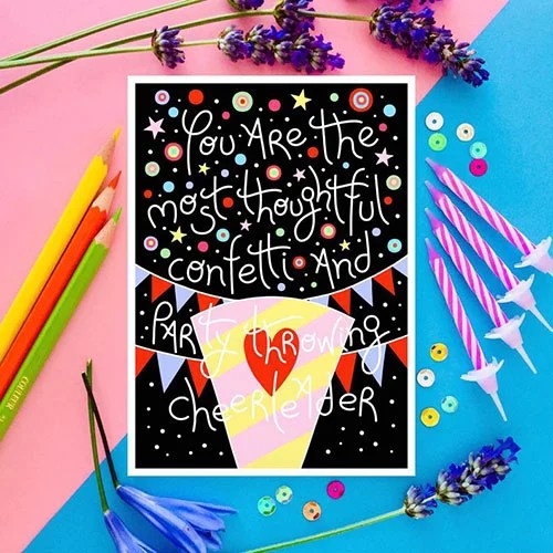 Greeting card - You are... - You are...cheerleader Nadine loves paper