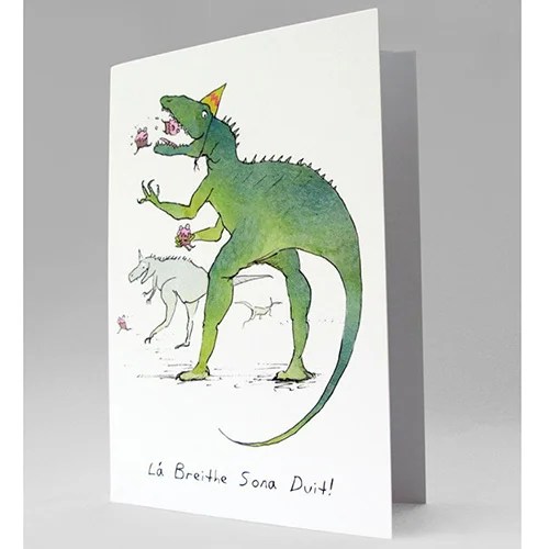 Irish greeting cards - Birthday - Dinosaur Mireog