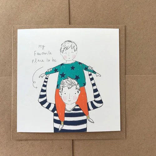 Greeting card - Father's day - Boy Pickled Pom Pom