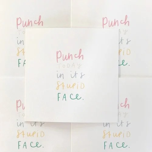 Greeting card - Punch today Pickled Pom Pom