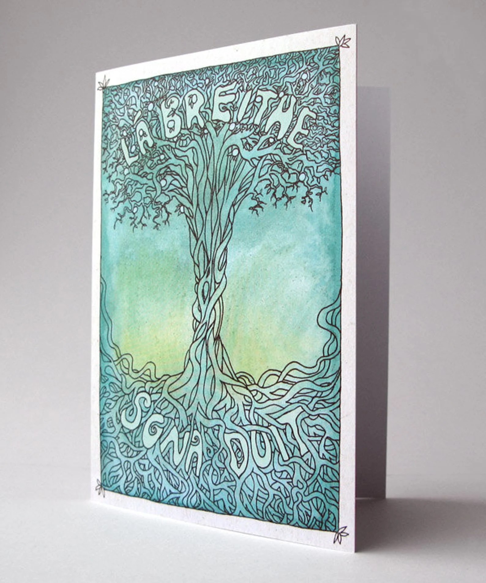 Irish greeting cards - Birthday - Tree Mireog