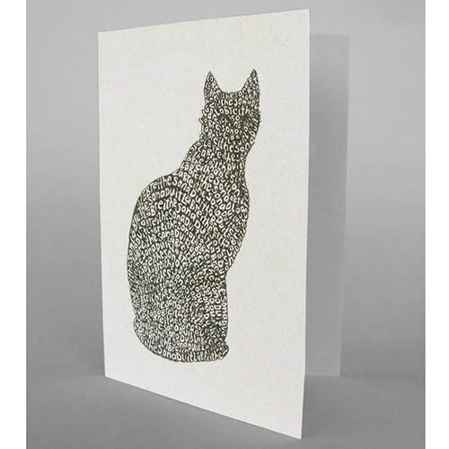 Irish greeting cards - Birthday - Cat Mireog