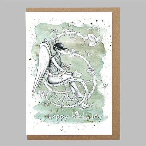 Irish greeting cards - Birthday - Bramble fairy Mireog