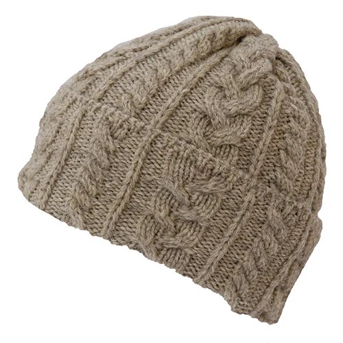 Pure New Wool Hat - Light Grey Kerry Woolen Mills