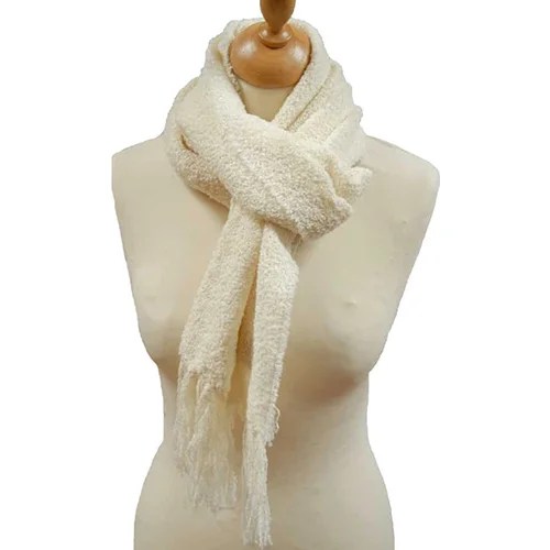 Wool and Cashmere scarf - Natural White Kerry Woolen Mills