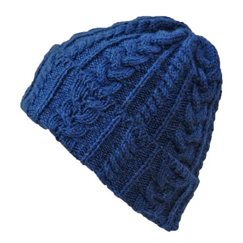 Pure New Wool Hat - Royal Blue Kerry Woolen Mills