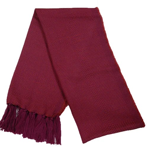 Scarf - Kerry Herringbone - Cerise red Kerry Woolen Mills