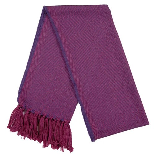 Scarf - Kerry Herringbone - Cerise purple Kerry Woolen Mills
