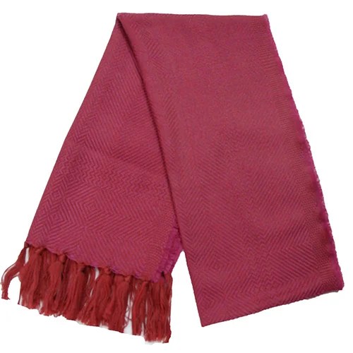 Scarf - Kerry Herringbone - Red pink Kerry Woolen Mills