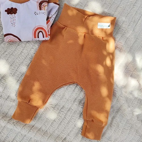 Organic cotton pant - 0 to 24 months - Orange, 6/9 months Pookysnail
