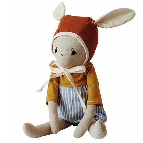 Dolls - Organic linen - Bruno big bunny Qubashi