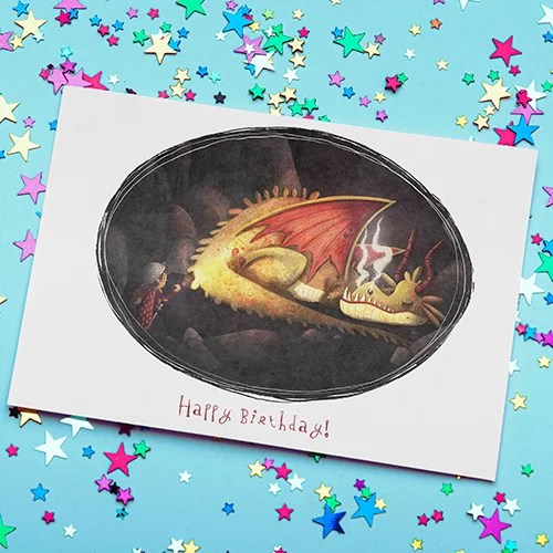 Happy birthday greeting cards - Dragon Shannon Bergin