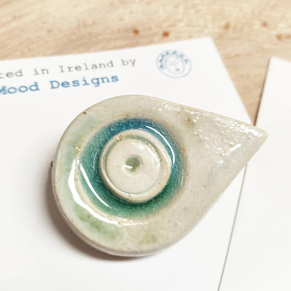 Ceramic Brooch - Drop 2 The Mood Designs