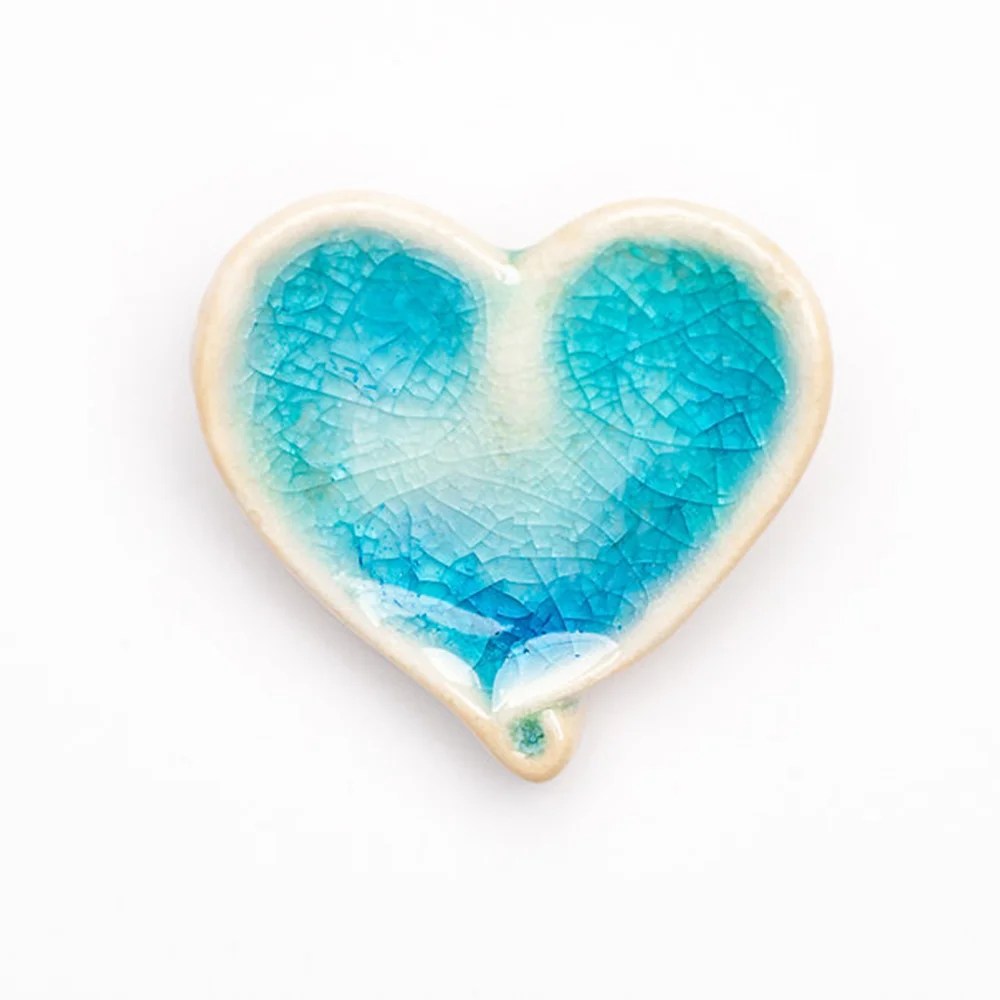 Ceramic Brooch - Heart The Mood Designs