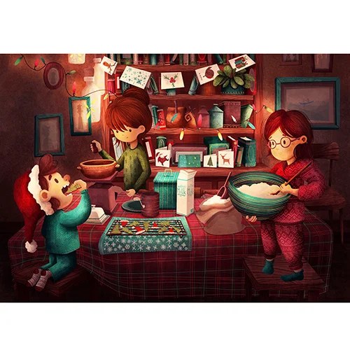 Large Christmas cards - Cooking Shannon Bergin