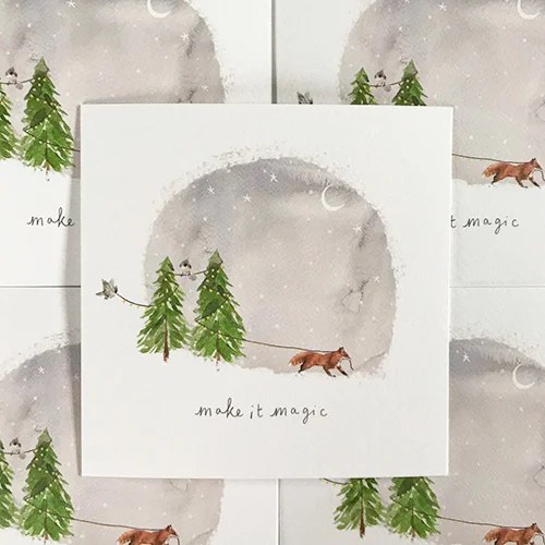 Christmas greeting cards - Make it magic Pickled Pom Pom