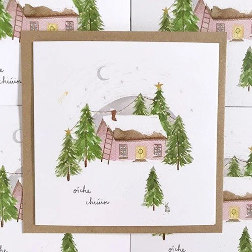 Christmas greeting cards - Oiche Chiun Pickled Pom Pom