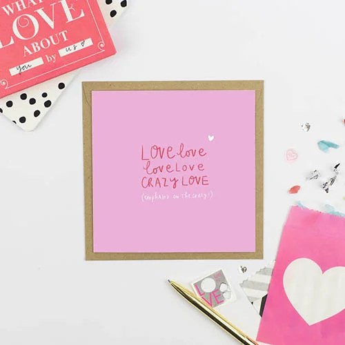 Greeting card - Crazy love - Crazy love Pickled Pom Pom
