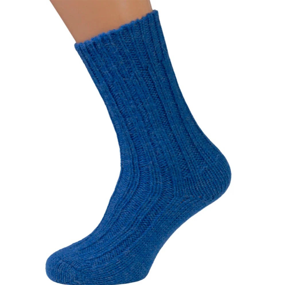 Socks - 100% pure new wool - Medium, Blue Kerry Woolen Mills