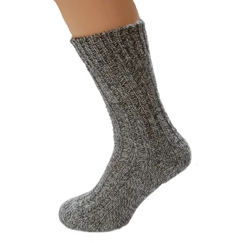 Socks - 100% pure new wool - Large, Dark oatmeal Kerry Woolen Mills