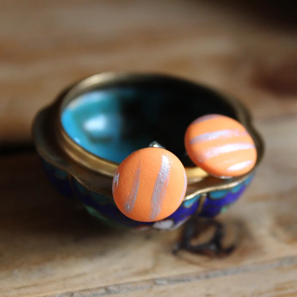 Clay Earrings - Sterling silver