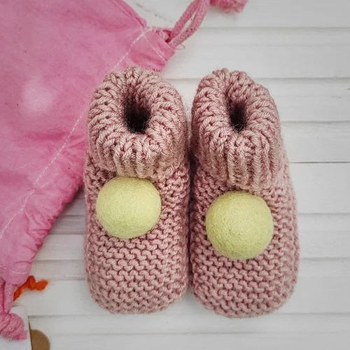 Baby booties - 3- 6 months Lilly and Bright